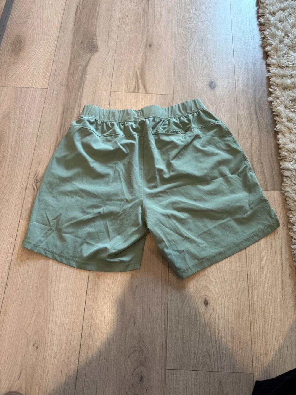Men's Athletic Shorts - Sage Green - Picture 2 of 4